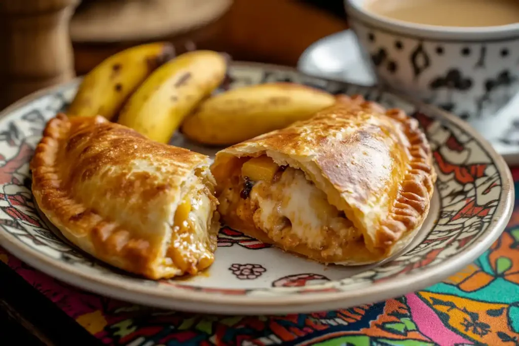 Cheese-Filled Empanada Venezolana with Guava Paste